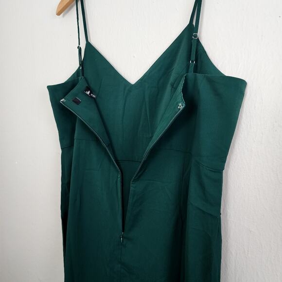 NEW Lulus Reinette Dark Green Sleeveless Midi Dress - Picture 15 of 16